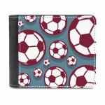 Portefeuilles a deux volets en cuir ballons de football football=7 pour hommes, cadeau de fête des pères ... Portefeuilles a deux volets en cuir ballons de football football=7 pour hommes, cadeau de fête des pères ...