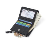 Portefeuille homme fin anti - rfid avec porte - monnaie - portefeuille zipp� en cuir v�ritable le noir ...