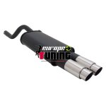 Pot echappement sport clio 98 - 2005 2x76mm perf Pot echappement sport clio 98 - 2005 2x76mm perf