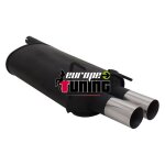 Pot echappement sport clk w208 2x76mm