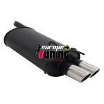 Pot echappement sport clk w208 2x76mm speed