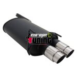 Pot echappement sport clk w208 2x90mm perf