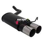 Pot echappement sport mercedes w201 88 - 93 2x90mm rond