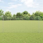 Poteaux de clture vidaxl 10 pcs u - channel 140 cm acier galvanis, clture hexagonale vidaxl 1. 4 x ...