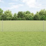 Poteaux de clture vidaxl 11 pcs u - channel 60 cm acier galvanis, clture hexagonale vidaxl 0, 6x50 ...