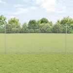 Poteaux de clture vidaxl 22 pcs u - channel 120 cm acier galvanis, clture hexagonale vidaxl 1. 2x50 ...