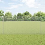 Poteaux de clture vidaxl 22 pcs u - channel 160 cm acier galvanis, clture hexagonale vidaxl 1. 6x50 ...