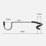 Poteau de tente portable en alliage d'aluminium, support de lampe, crochet en acier inoxydable, equipement ...