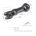 Potence rglable pour guidon de vlo de route et vtt, pice en alliage d'aluminium ultralger, 31. 8mm ...