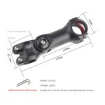 Potence rglable pour guidon de vlo de route et vtt, pice en alliage d'aluminium ultralger, 31. 8mm ...