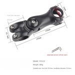 Potence rglable pour guidon de vlo de route et vtt, pice en alliage d'aluminium ultralger, 31. 8mm ...