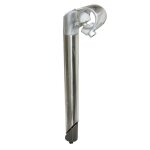 Potence route - vtt a plongeur 25. 4 argent l40mm pour cintre 25. 4mm (longueur plongeur 230mm)