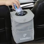 Poubelle de voiture, anti - fuite sac a ordures de voiture avec le couvercle et les poches de stockage. ...