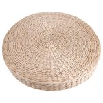 Pouf rond de 40cm, coussin de tatami, coussins de sol en paille, tapis de yoga doux pour méditation Pouf rond de 40cm, coussin de tatami, coussins de sol en paille, tapis de yoga doux pour méditation