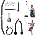 Poulie musculation cable, tirage maison triceps haute et basse, entraînement des bras lat pulldown machine, ... Poulie musculation cable, tirage maison triceps haute et basse, entraînement des bras lat pulldown machine, ...
