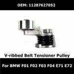 Poulie de tendeur de courroie rainur�e en v pour bmw s�rie 7 f01 f02 f03 f04 x6 e71 e72, 11287627052 ...