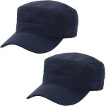 Ppdaz - 2 pièces casquette de baseball homme femme plat classic vintage armée militaire cadet style coton ... Ppdaz - 2 pièces casquette de baseball homme femme plat classic vintage armée militaire cadet style coton ...