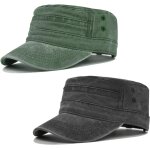 Ppdaz - 2 pièces casquette unisexe de style militaire, ajustable boucle en metal trucker hip - hop cap, ... Ppdaz - 2 pièces casquette unisexe de style militaire, ajustable boucle en metal trucker hip - hop cap, ...