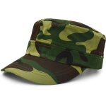 Ppdaz - casquette de baseball a dessus plat, chapeau de style militaire casquette militaire en serg ...