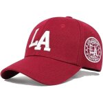 Ppdaz - casquette de baseball rglable et brode avec lettres la en blanc, en tissu denim pour hommes ...