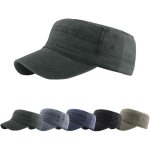 Ppdaz - casquette plate unisexe en coton, rglable, style militaire / baseball