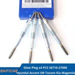 Prise de pr�chauffage x4, pi�ces de 36710 a 27000 pour hyundai accent i30 tucson kia magentis sportage ...