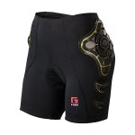Pro - b bike compression shorts femmes (noir / jaune) xl