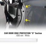 Profils protecteurs pare - chocs pour portes voiture, blanc, 650 mm, 2 pi�ces