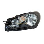 Projecteur gauche h7 + h15 avec feu de direction type hella pour volkswagen golf 6 de 2008 a 2012