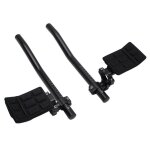 Prolongateur de cintre contre la montre 31, 8 - 25, 8 alu noir mat position basse avec repose bras