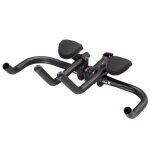 Prolongateur de cintre contre la montre 31, 8 - 25, 8 alu noir mat position haute avec repose bras 475grs ...