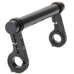 Prolongateur de guidon de vélo en alliage d'aluminium, 20cm, double support de phare de bicyclette de ... Prolongateur de guidon de vélo en alliage d'aluminium, 20cm, double support de phare de bicyclette de ...