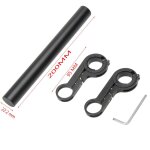 Prolongateur de guidon de vlo en alliage d'aluminium, lumire avant de vlo de montagne, lampe de poche, ...