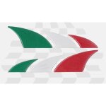 Protections adh�sives 3d pour voiture, drapeau italie, droite et gauche 172 x 36 mm