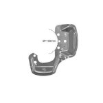 Protection disque de freins, avant gauche (diametre 100mm) pour opel corsa b