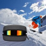 Protection eva ski goggle case lunettes de soleil portant une fermeture a glissire boucle bote rigide ...