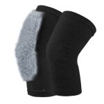 Protection contre le froid hivernal, genouillre en peluche chaude et epaisse xl