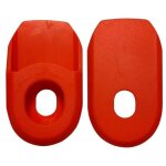 Protection manivelle vlo crank arm rouge pdalier pdale protge embout cache cycle