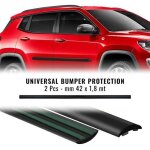 Protection pare - chocs universelle pour voiture, noir, 42 mm x 1. 8 mt, 2 pi�ces
