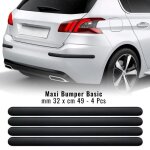 Protection pare - chocs pour voiture, noir, 32 mm x 49 cm, 4 pi�ces