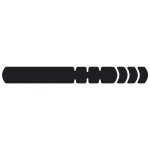 Prot�ge cadre - cuir motif carbone