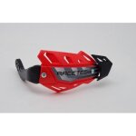 Prot�ge main int�graux racetech flx rouge sp�cial pour quad fixation embout de guidon