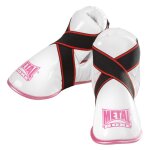 Prot�ge pieds m�tal boxe blanc et rose