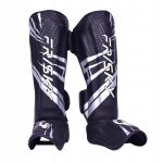 Protge - tibias muay thai equipement de boxe protge - tibias m argent - noir
