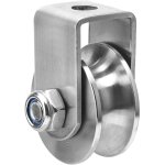 Pulley with 2 ball bearings, u shaped pulley, stainless steel pulley for fitness, lifting pulley for ... Pulley with 2 ball bearings, u shaped pulley, stainless steel pulley for fitness, lifting pulley for ...