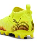 Puma chaussures de football future 8 match fg / ag enfant et adolescent, chaussures, jaune alert / noir ...