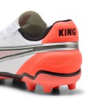 Puma chaussures de football king match fg / ag enfant et adolescent, chaussures, blanc / glowing rouge ...