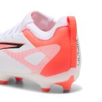 Puma chaussures de football ultra 5 match fg / ag enfant et adolescent, chaussures, blanc / noir / glowing ...