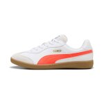 Puma chaussure de futsal king 21 it unisexe, chaussures, blanc / glowing rouge, 43