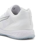 Puma chaussures de handball accelerate turbo 4 unisexe, chaussures, blanc / silver / ash gris, 43
